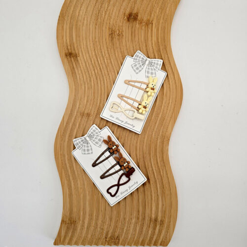 گیره مو سه عددی طرح خرگوش