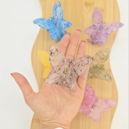 گلیپس مو پروانه ای مدل ابر و بادی