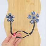 باند فر مدل گل آبی