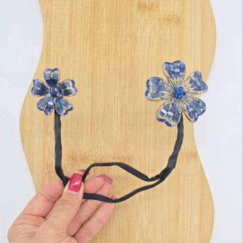 باند فر مدل گل آبی