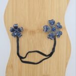 باند فر مدل گل آبی