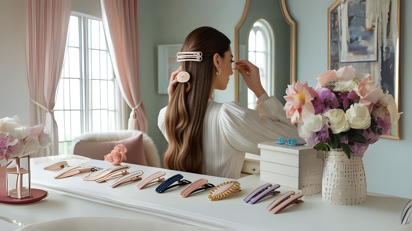 چگونه موهای بلند را با کلیپس ببندیم؟