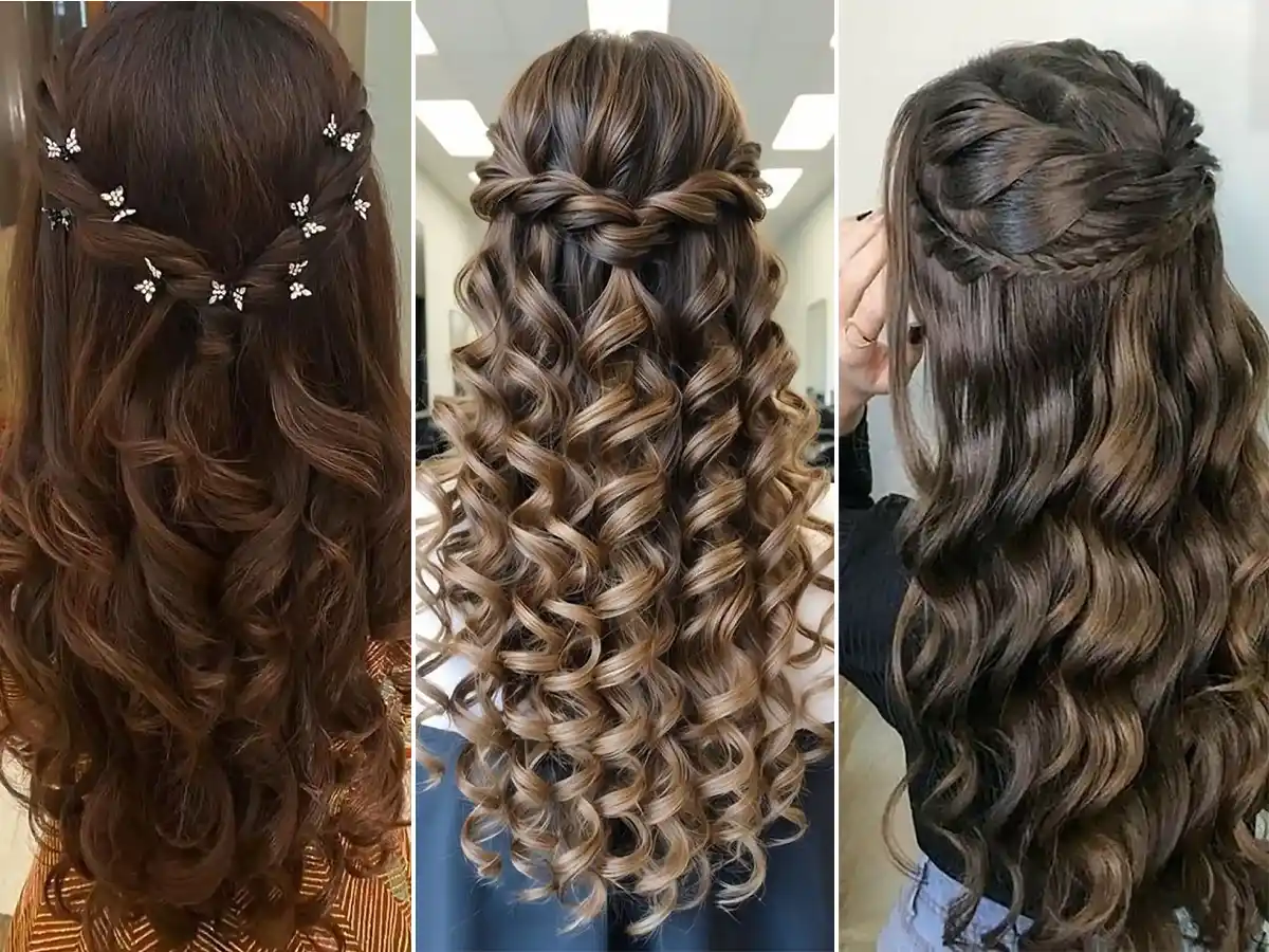 بهترین مدل موهای زنانه و دخترانه برای عروسی (۲۰۲۵) مدل مو باز موج دار (Wavy Hair)