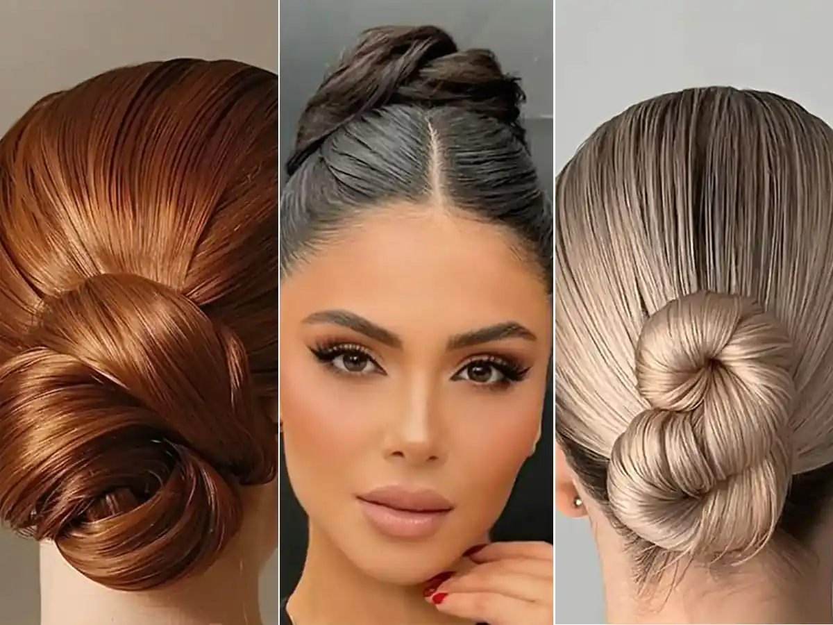 مدل بستن مو برای مهمانی که همه را شگفتزده میکند! شینیون کلاسیک با تزیینات مدرن