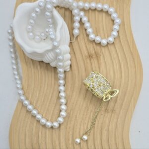 گیره دمب اسبی آویز دار مدل پروانه