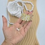 گیره دمب اسبی آویز دار مدل پروانه