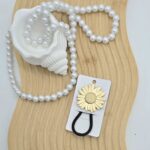 کش مو فلزی مدل گل آفتابگردون