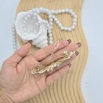 گیره مو فرانسوی طرح گل - Image 2