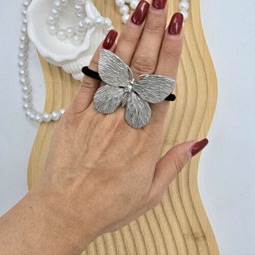 کش مو سامورایی نقره ای( مدل پروانه )