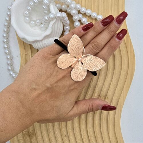 کش مو سامورایی رزگلد ( مدل پروانه )