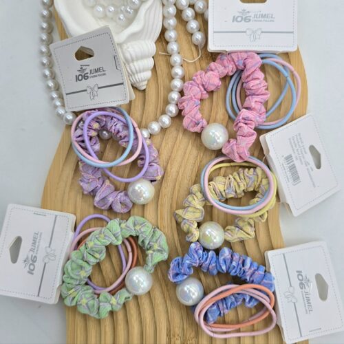 کش مو کارتی 4 عددی (مدل مروارید)