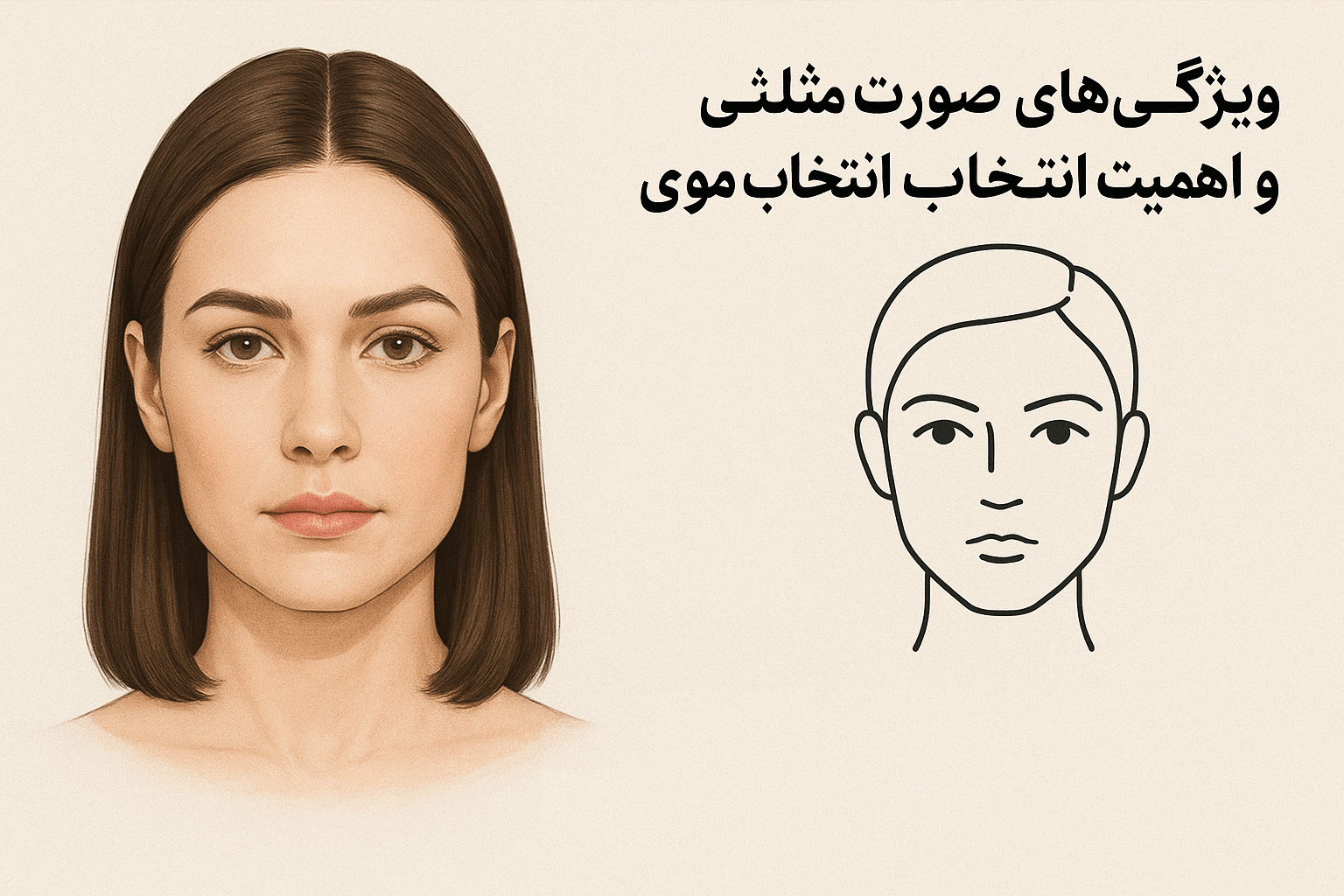 بهترین مدل مو مناسب صورت مثلثی | راهنمای تخصصی انتخاب مدل ایدهآل ویژگیهای صورت مثلثی و اهمیت انتخاب مدل موی مناسب